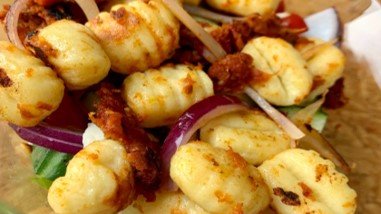 Gnocci Salat mit rotem Pesto