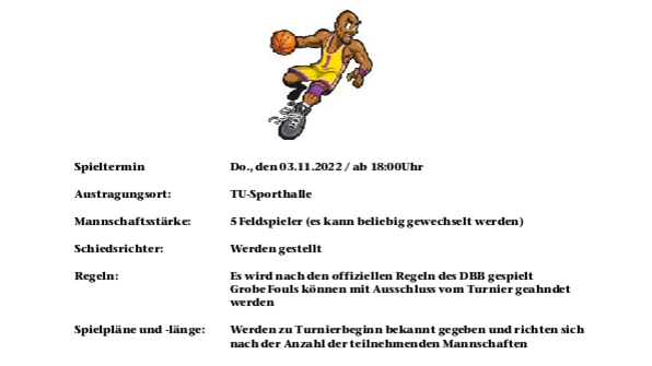 Hochschulmeisterschaft Basketball am 03.11.2022