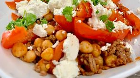 Kichererbsen-Hack Pfanne