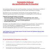 Nutzerordnung TU-Tennisplatz