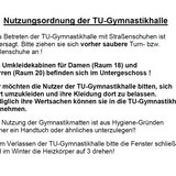 Nutzerordnung TU-Gymnastikhalle
