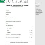 Antrag Fahrtkostenrückerstattung